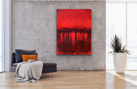 Le pont de loin <br>121.9x91.4x4 cm<br>48”x36”x1.6”