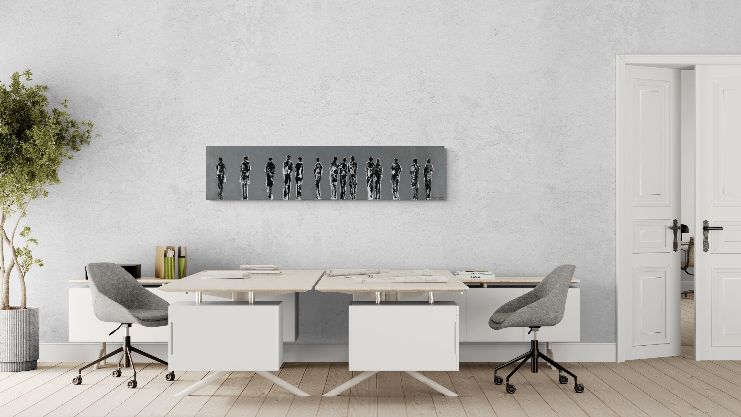 Our Impressions<br>40.6x182.9x4 cm<br>16"x72"x1.6"