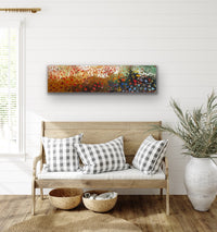 Flowers Everywhere Tonight<br>30x122x3.8 cm<br>12"x48"1.5"