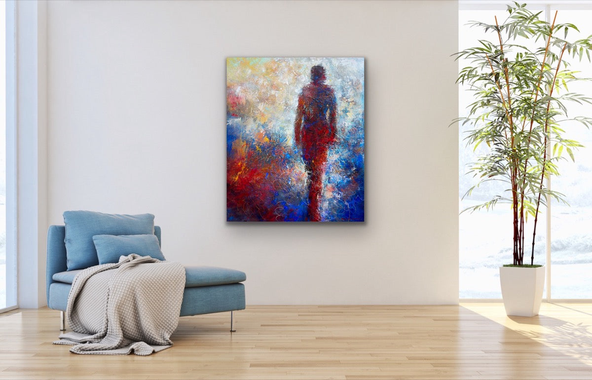 Cloud Walking<br>100x85x3 cm<br>39.4"x33.5"x1.2"