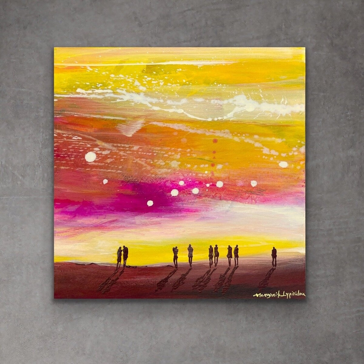 Let’s Dance <br>25x25x3 cm<br>9.8”x9.8”x1.2"