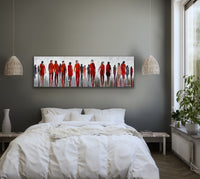 Comings And Goings <br>44.5x152.5x3 cm<br>17.5”x60”x1.2"
