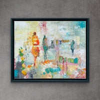 Happy As We Go<br>40x50x2 cm<br>15.7"x19.7"x0.8"