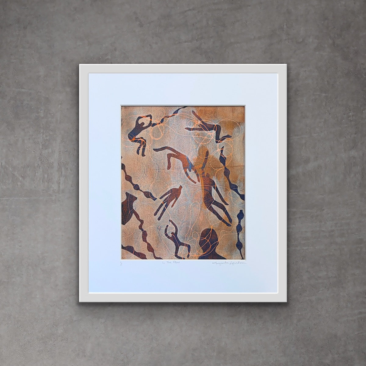 In The Flow <br>25x20 cm, 35x30 cm with mat <br>9.8”x7.9”, 13.8"x11.8" with mat