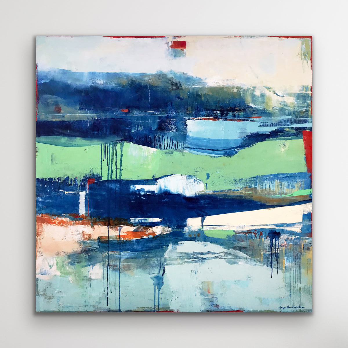 A Demain La Mer <br>121.9x121.9x3.8 cm<br>48"x48"x1.5"
