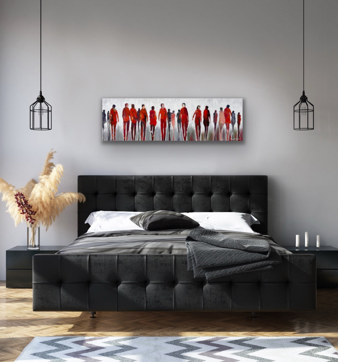 Comings And Goings <br>44.5x152.5x3 cm<br>17.5”x60”x1.2"