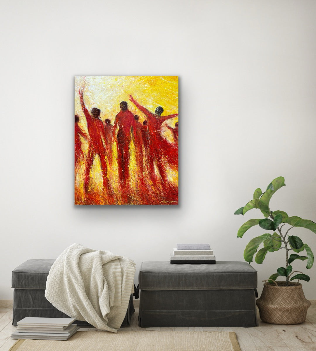 Dancing In The Heat <br>100x80x2 cm<br>39.4”x31.5”x0.8”