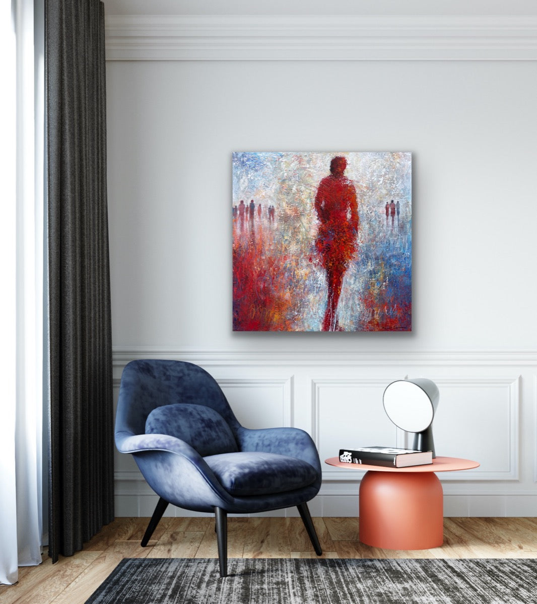 Elusive Figures <br>91.5x91.5x4 cm<br>36”x36"x1.6"