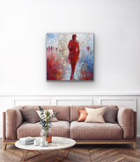 Elusive Figures <br>91.5x91.5x4 cm<br>36”x36"x1.6"