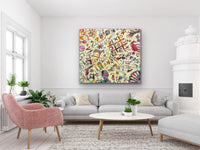 The Elephant In The Room <br>110x125x2.5 cm<br>43.3"x49.2"x1"