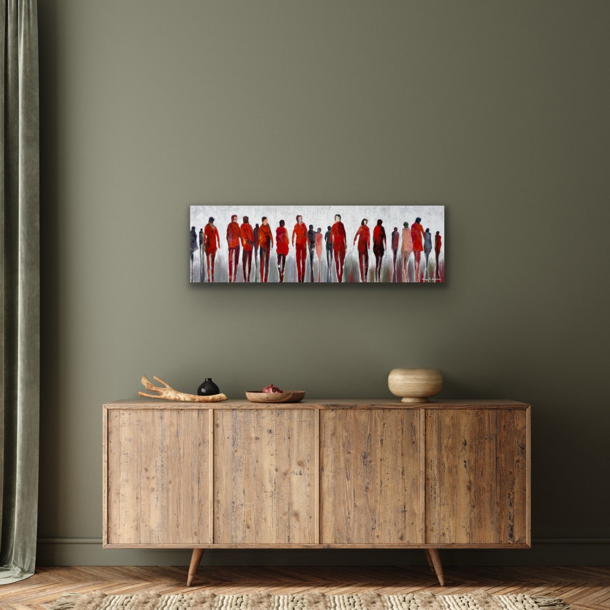 Comings And Goings <br>44.5x152.5x3 cm<br>17.5”x60”x1.2"
