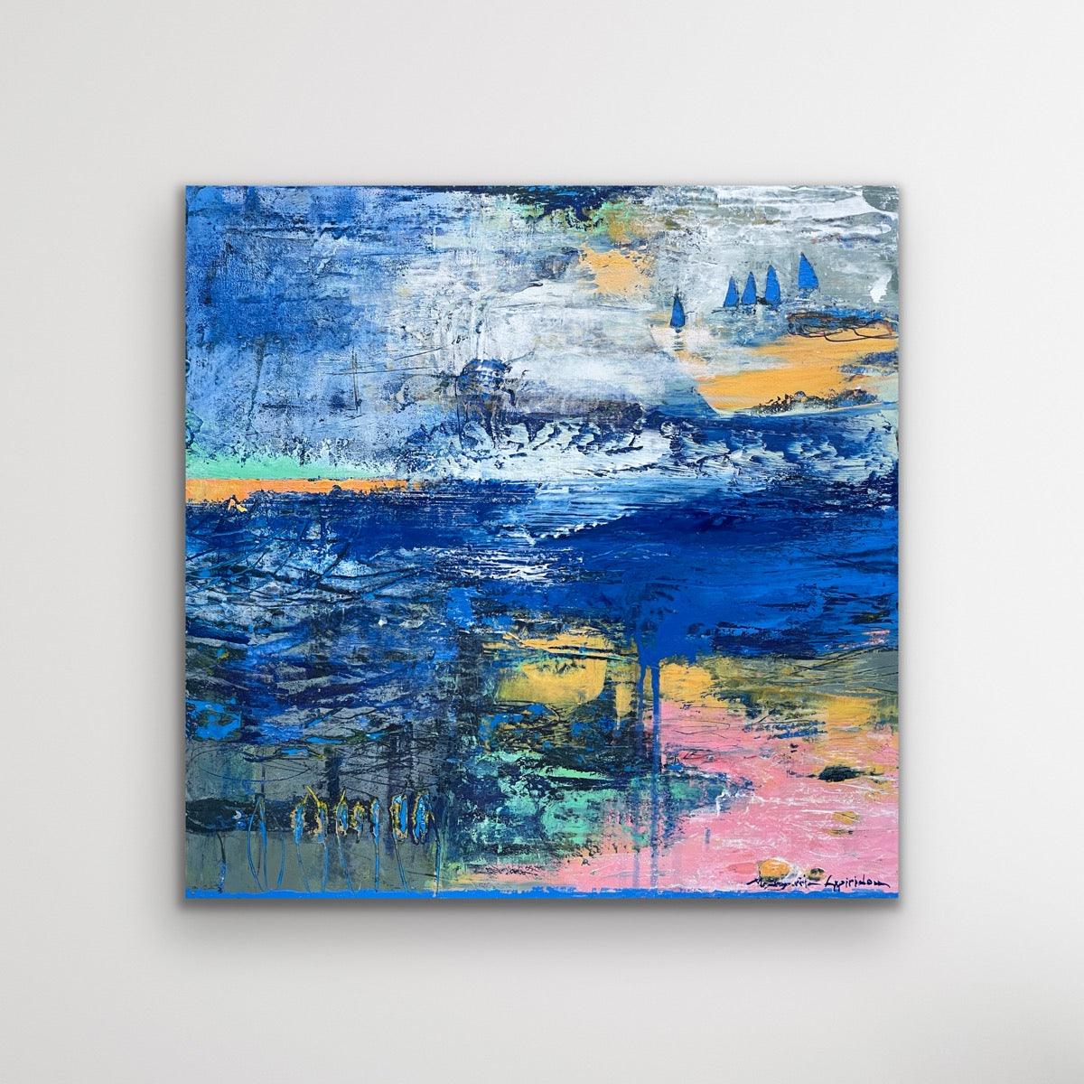 Ocean Breeze <br>40x40x3 cm<br>15.7”x15.7”x1.2”