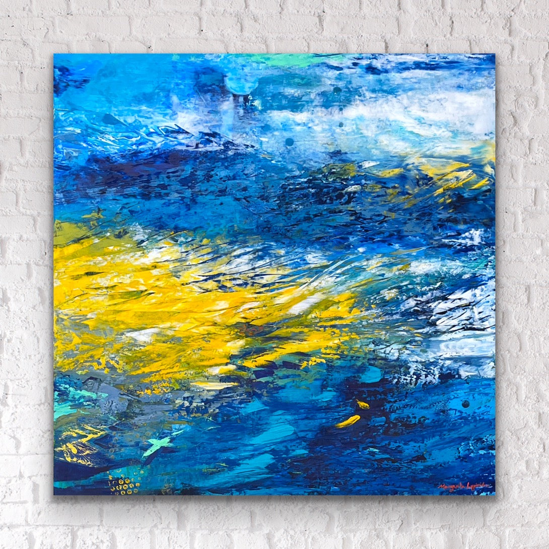 On An Impulse <br>76x76x3 cm<br>30”x30”x1.2"