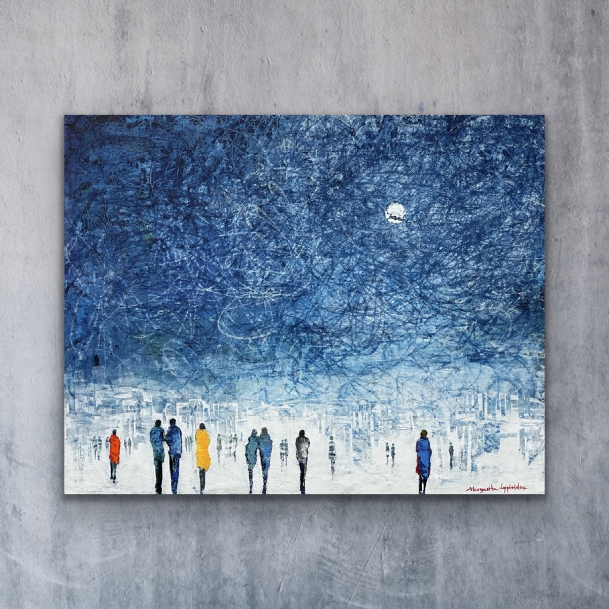 November Night <br>40.5x50.5x3 cm<br>16"x20"x1"