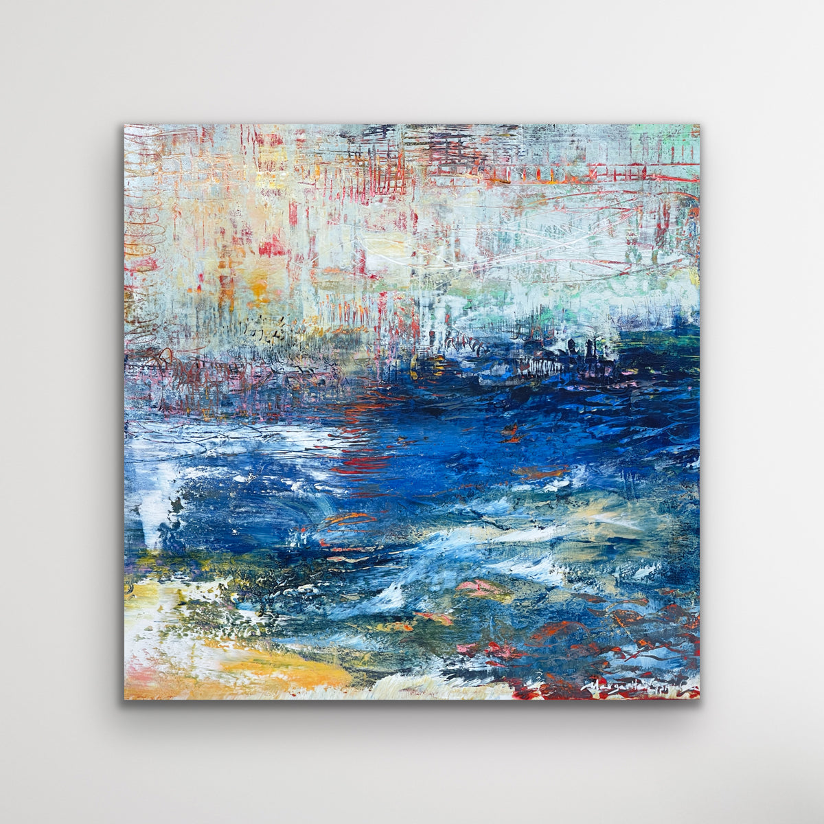 Revealing The Past <br>40x40x3 cm<br>15.7”x15.7”x1.2”