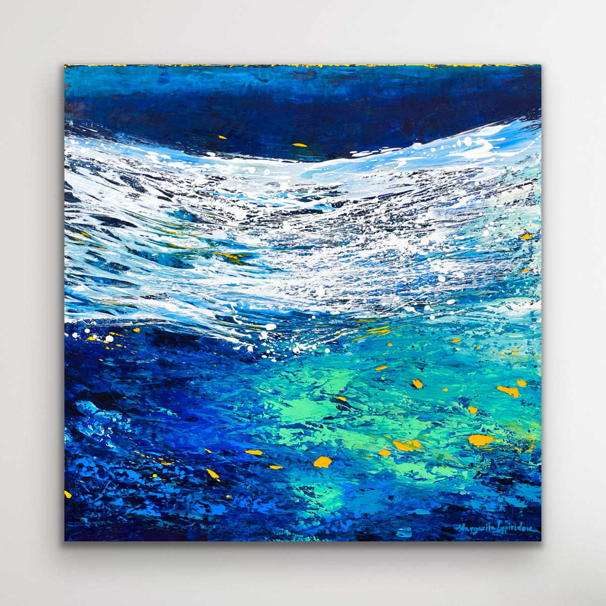 Sea Garden <br>76x76x3 cm<br>30”x30”x1.2"