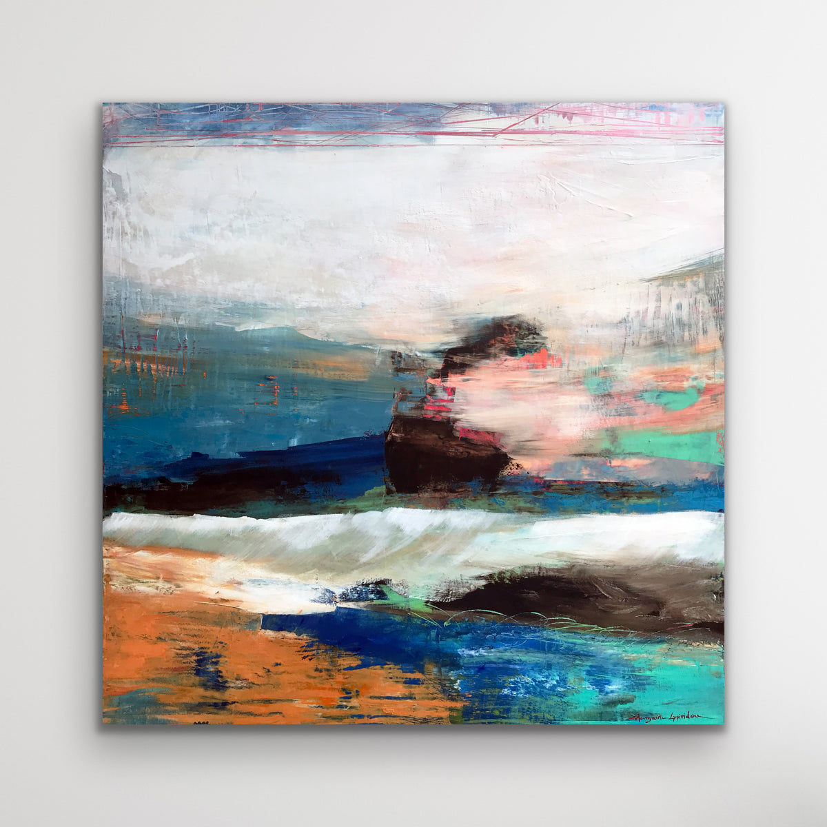 Ship Of Fools <br>91.4x91.4x3.8 cm<br>36"x36"x1.5"