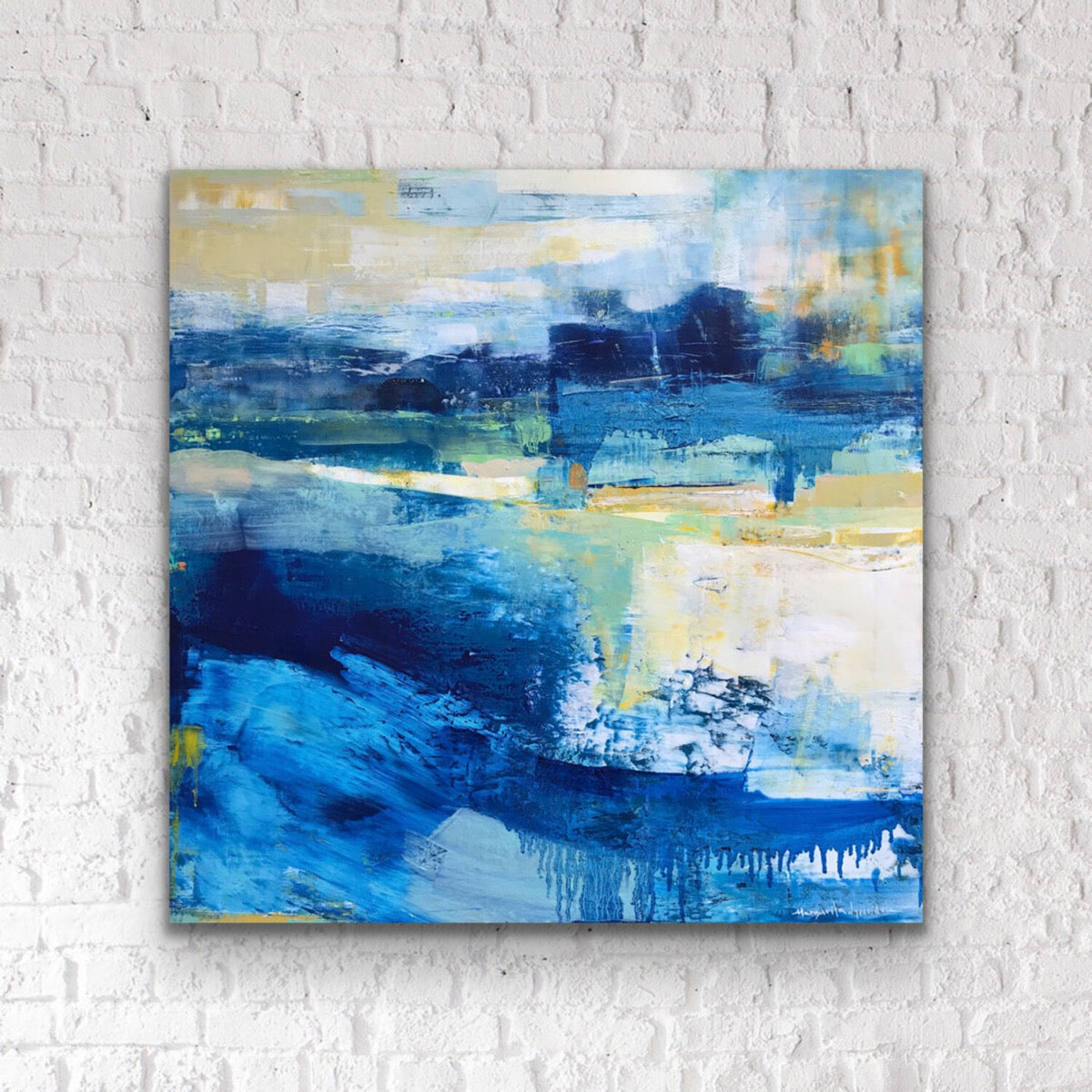 Sudden Blue <br>60.9x60.9x3.8 cm<br>24”x24”x1.5"