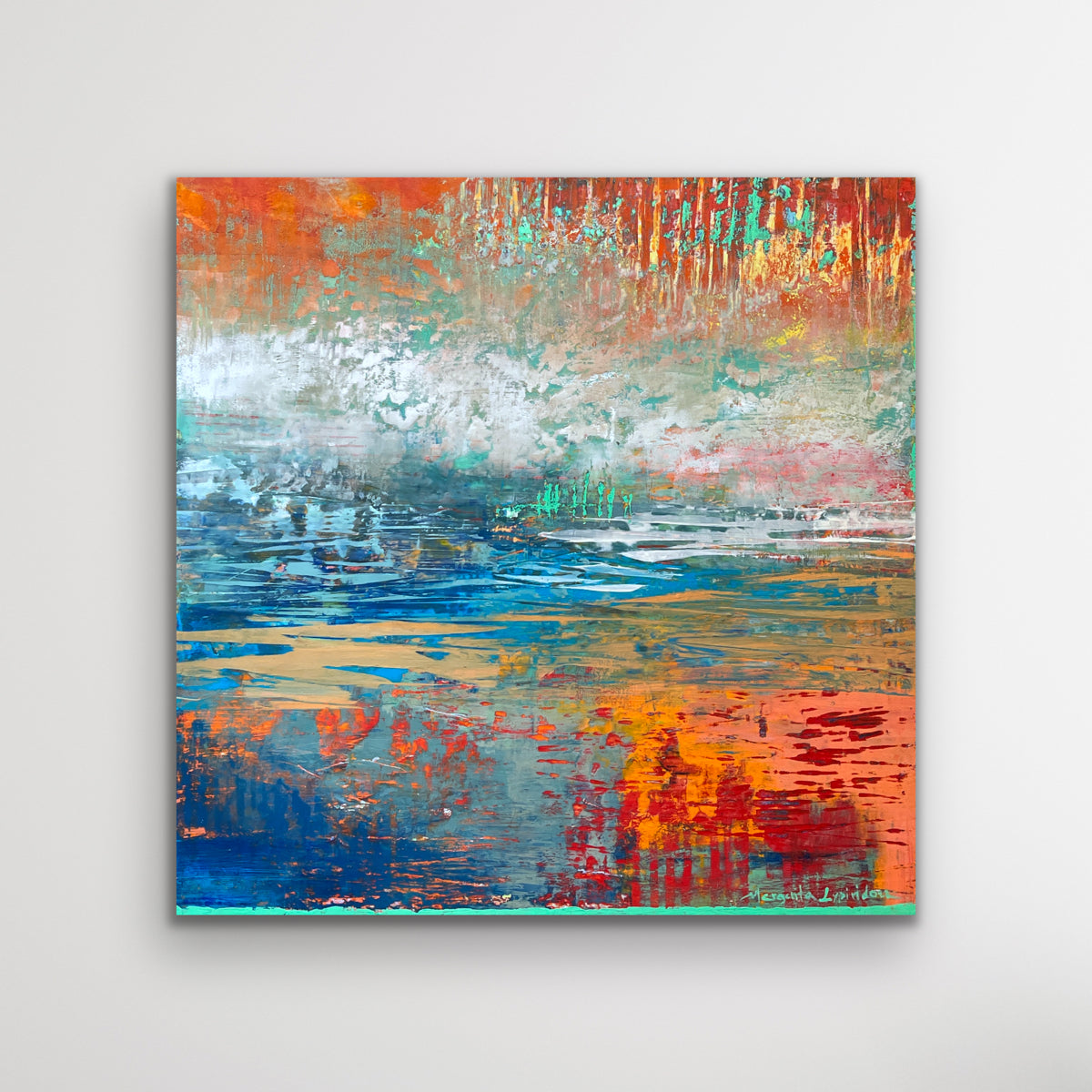 Waterspace<br>45x45x3.8cm<br>18”x18”x1.5”