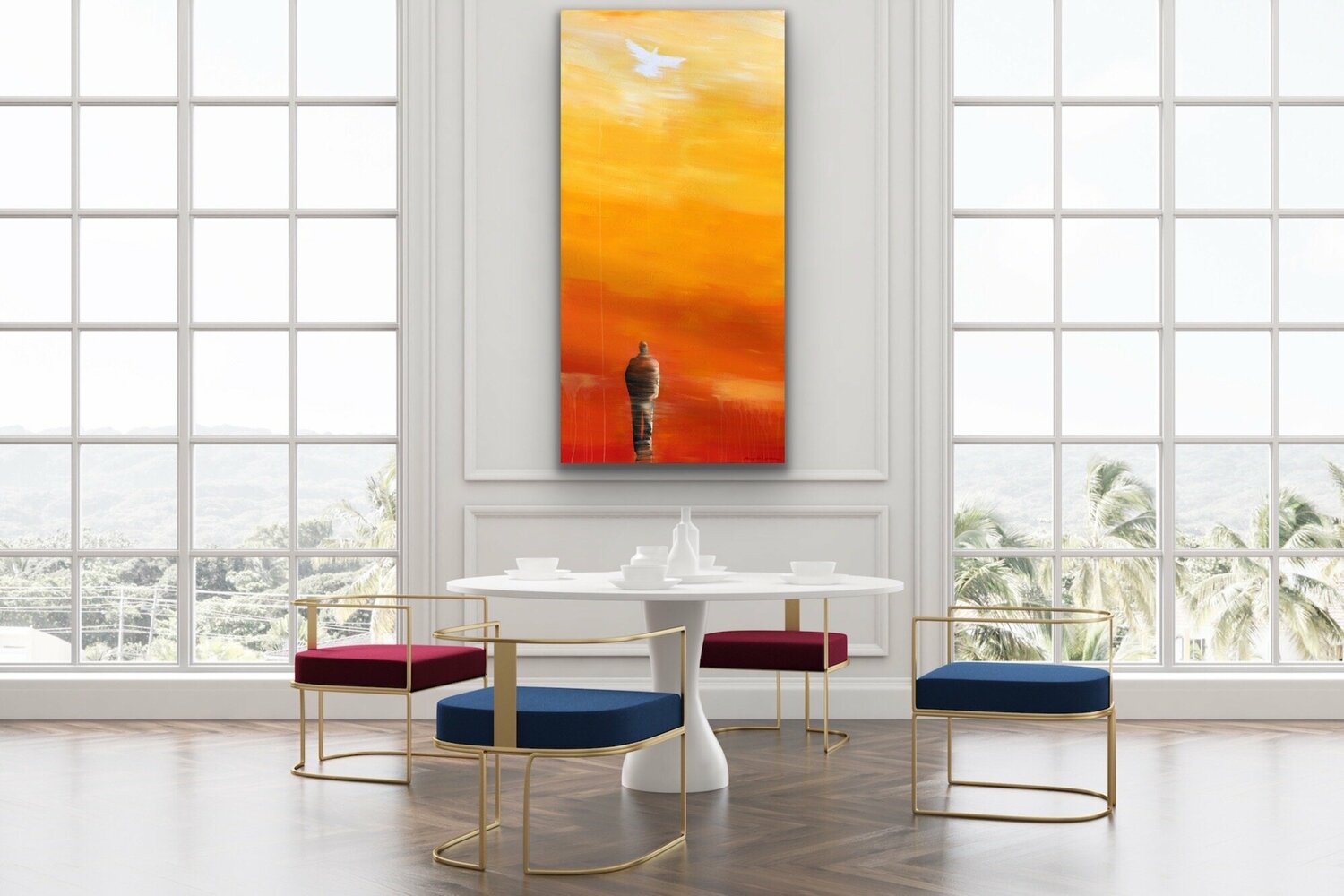 La colombe <br>152.4x76.2x4 cm<br>60”x30”x1.5”