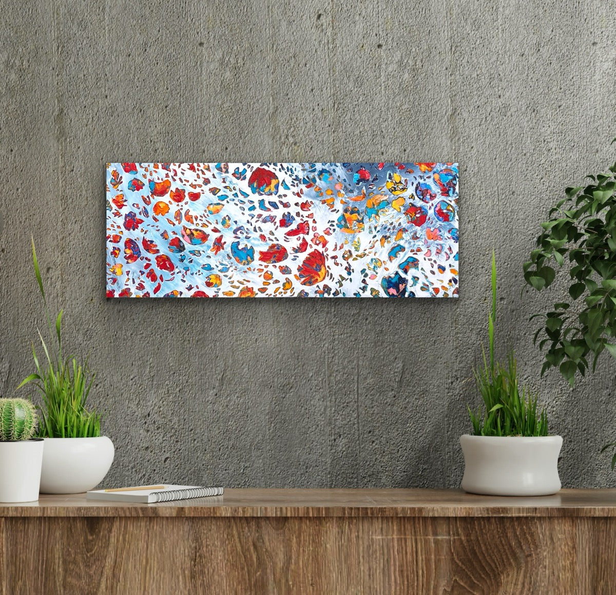 Carried By The Wind <br>23x61x2.5 cm<br>9”x24”x1”