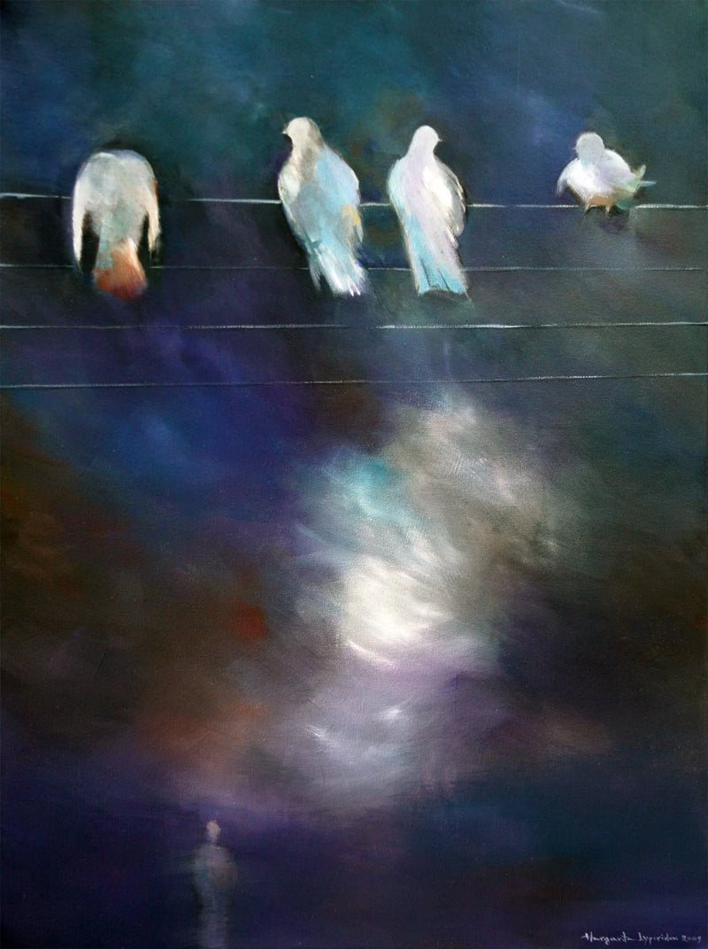 Birds On A Wire - SOLD