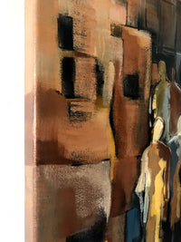 Downtown Gathering <br>91.4x91.4x4 cm<br>36”x36”x1.6”
