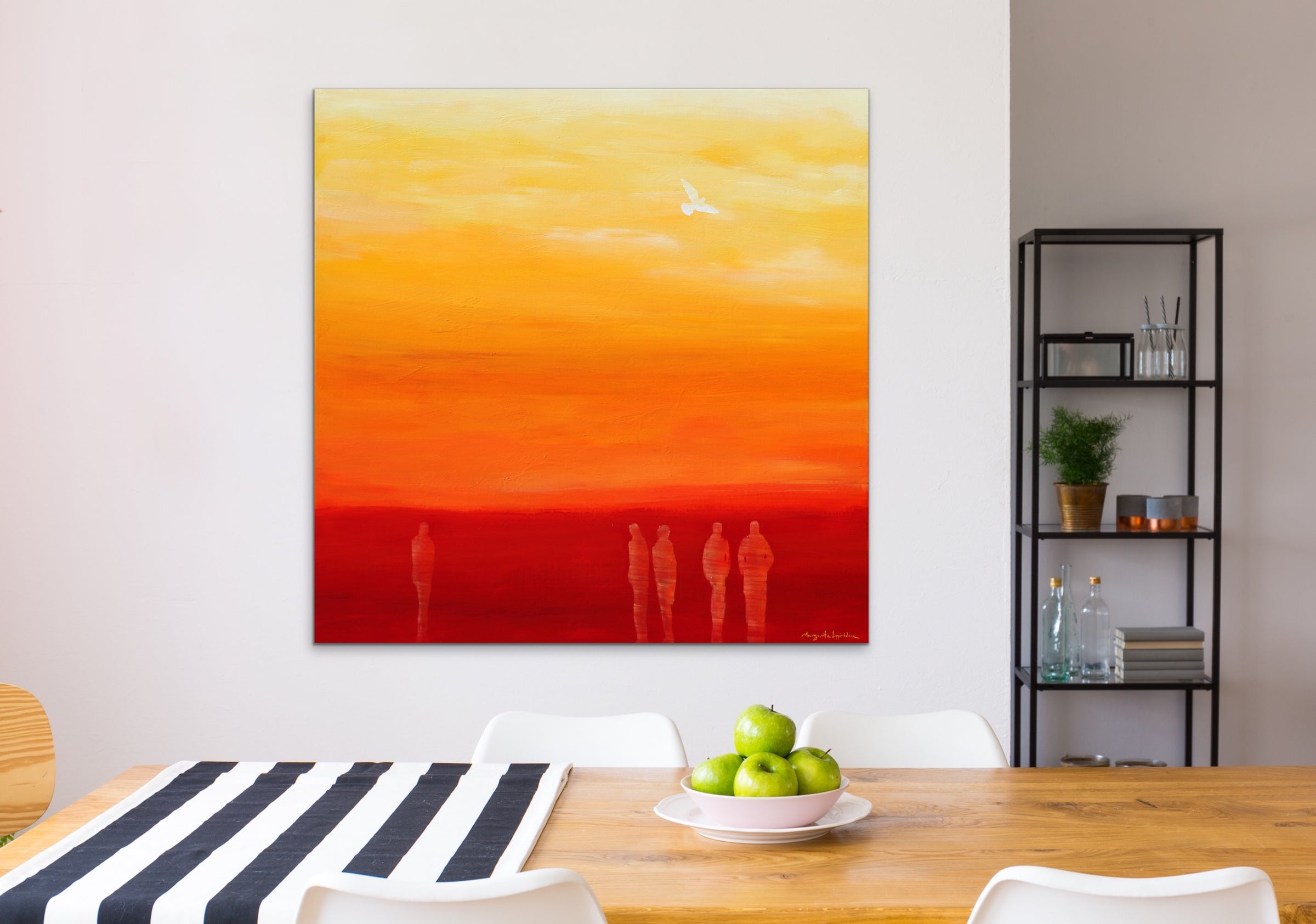 À l’ aube <br>122x122x3.8 cm<br>48”x48”x1.5"