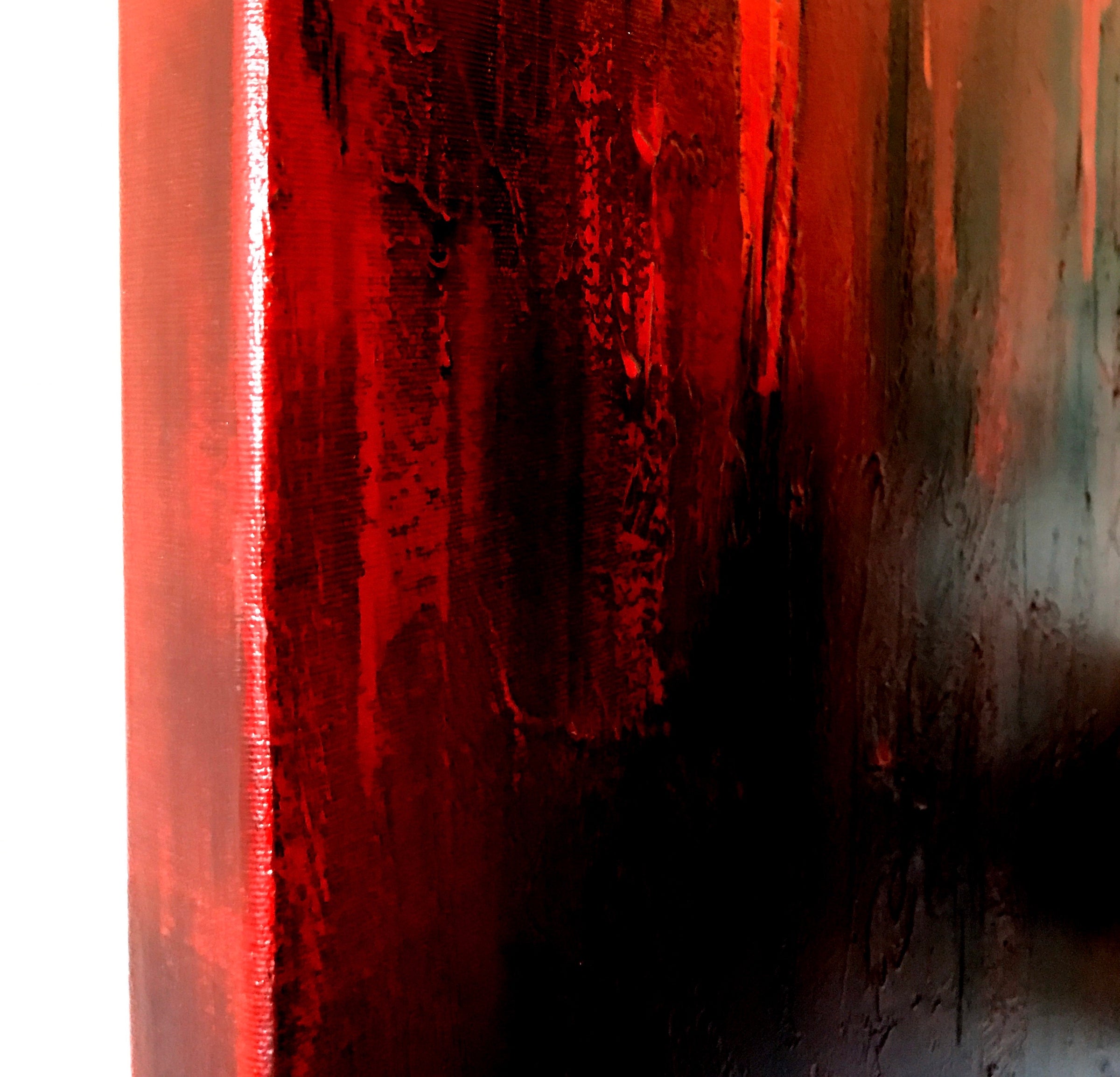 Le pont de loin <br>121.9x91.4x4 cm<br>48”x36”x1.6”