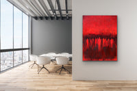 Le pont de loin <br>121.9x91.4x4 cm<br>48”x36”x1.6”