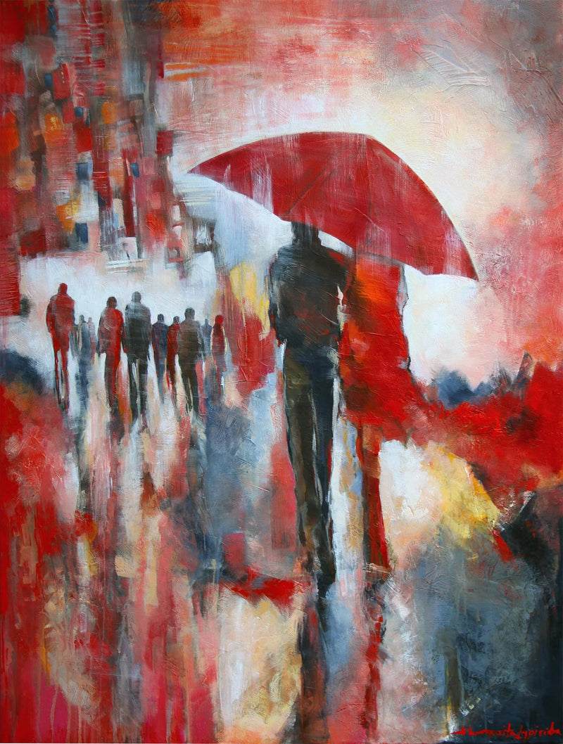 Under The Red Umbrella - SOLD