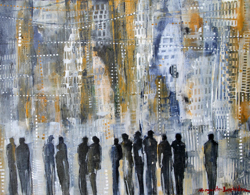 Casual Gathering At Dusk - SOLD