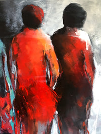 Variations In Red<br>101.6x101.6x4 cm<br>40"x40"x1.6"