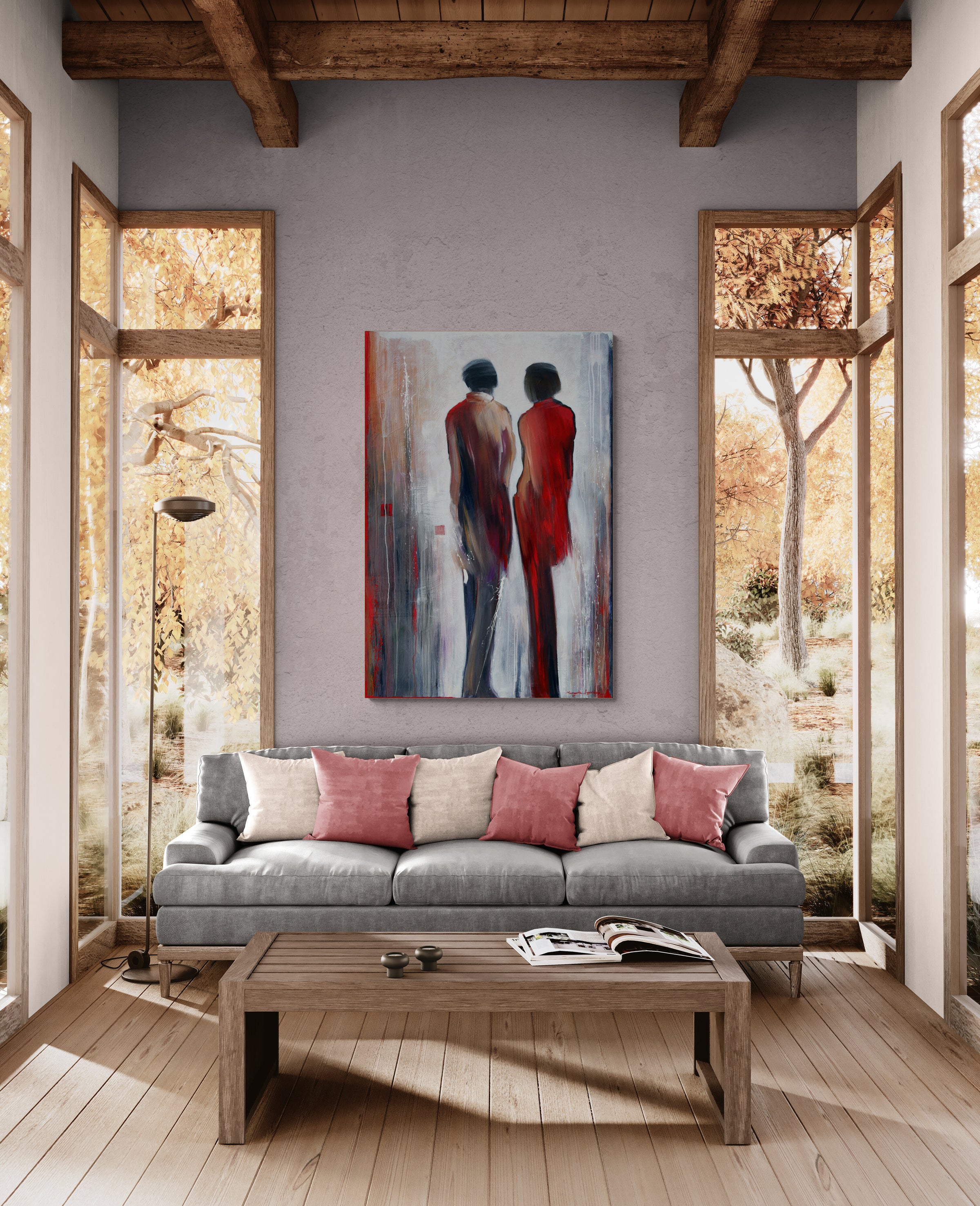 Intimate Talk <br>152.4x101.6x4 cm<br>60”x40”x1.6”