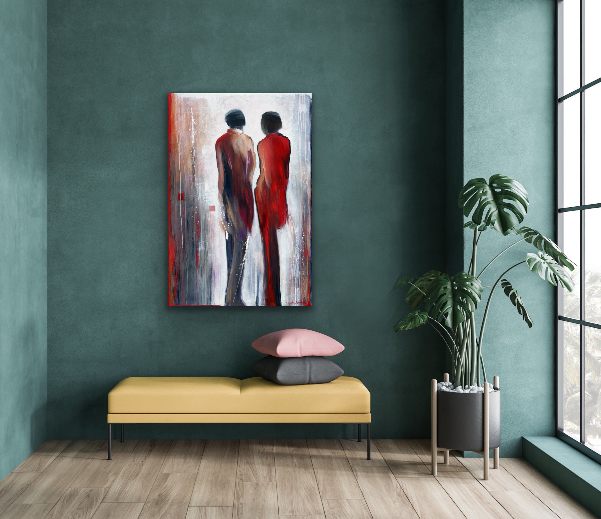 Intimate Talk <br>152.4x101.6x4 cm<br>60”x40”x1.6”