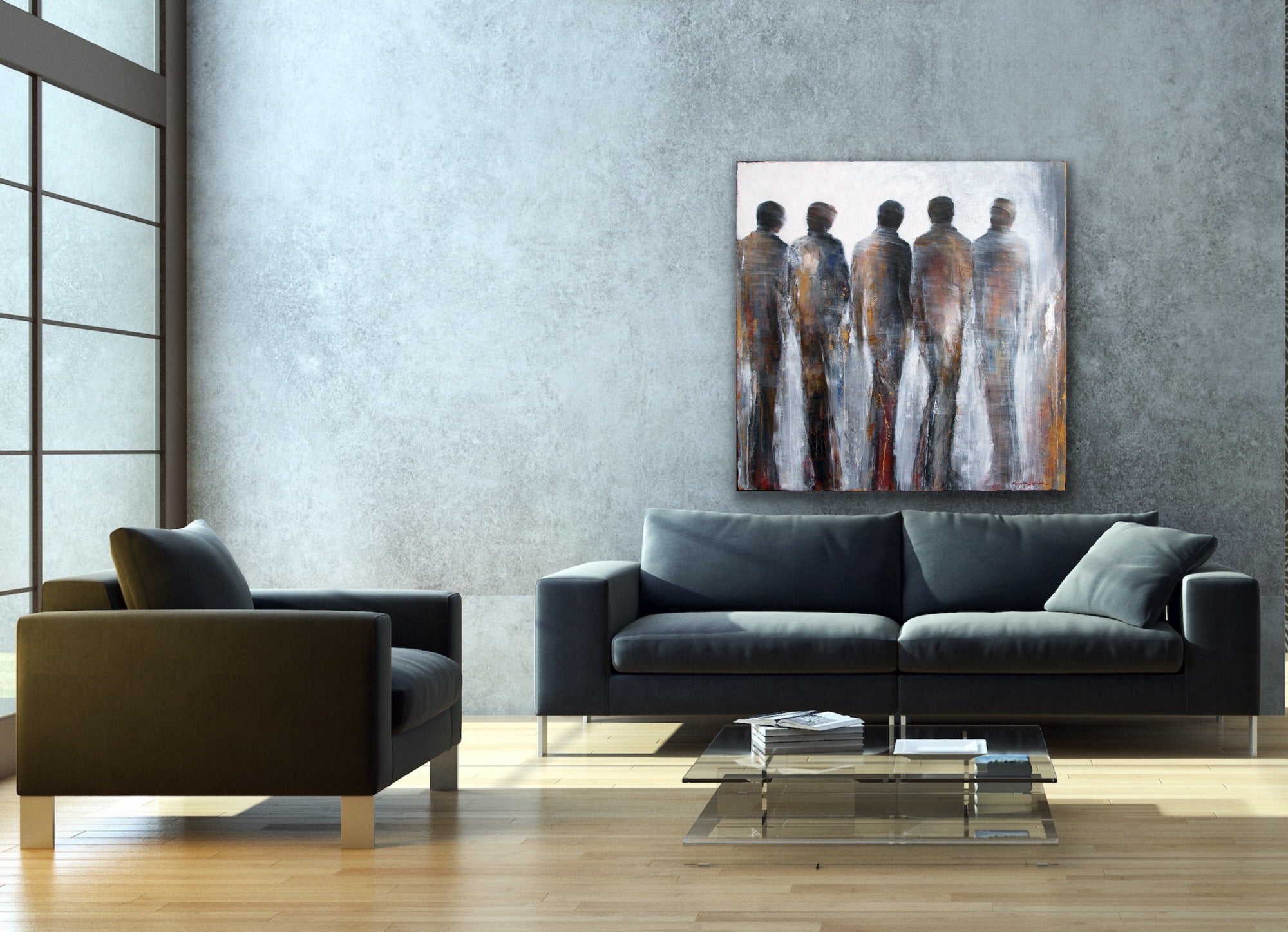 Common Paths <br>101.6x101.6x3.8 cm<br>40"x40"x1.5"