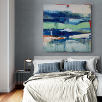 A Demain La Mer <br>121.9x121.9x3.8 cm<br>48"x48"x1.5"