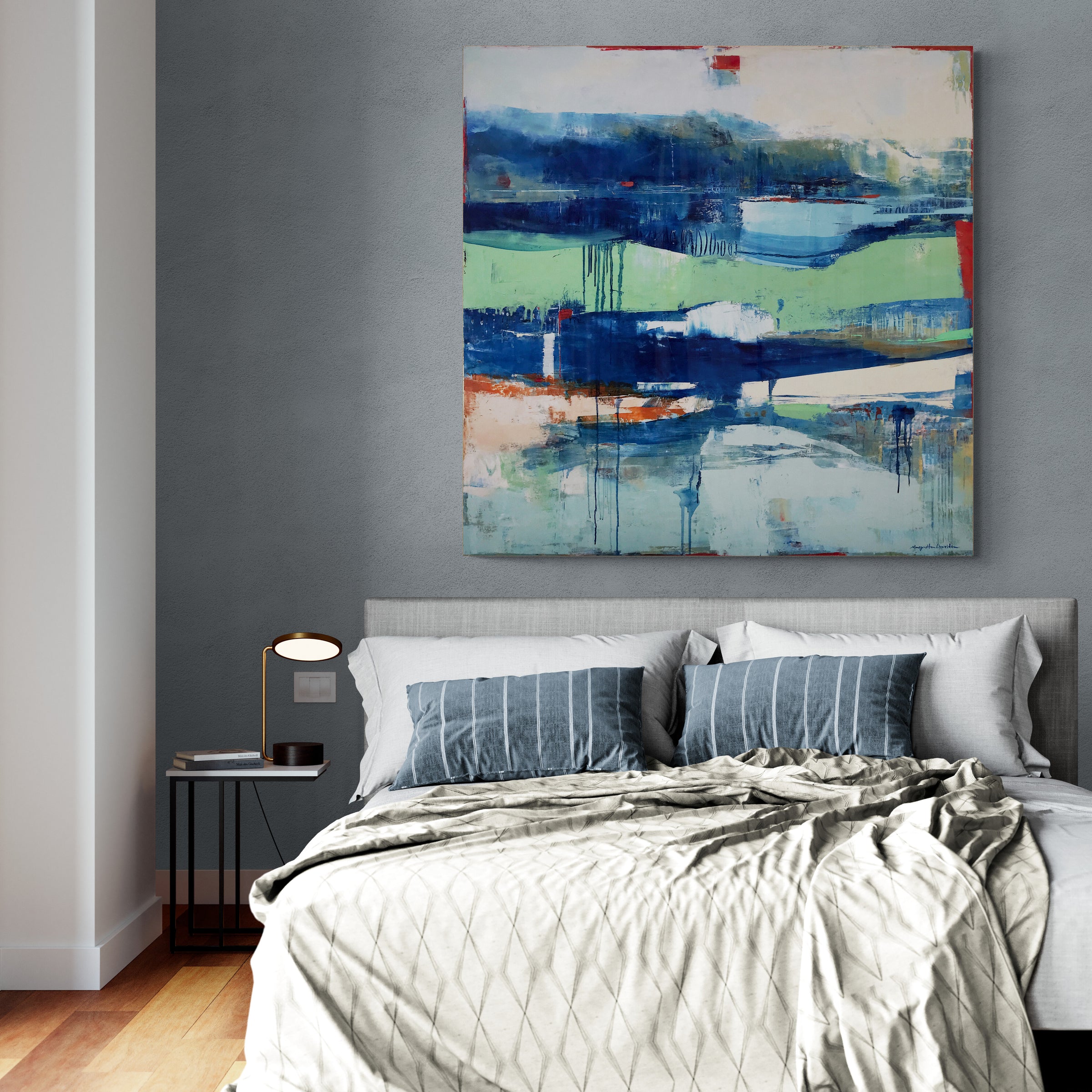 A Demain La Mer <br>121.9x121.9x3.8 cm<br>48"x48"x1.5"