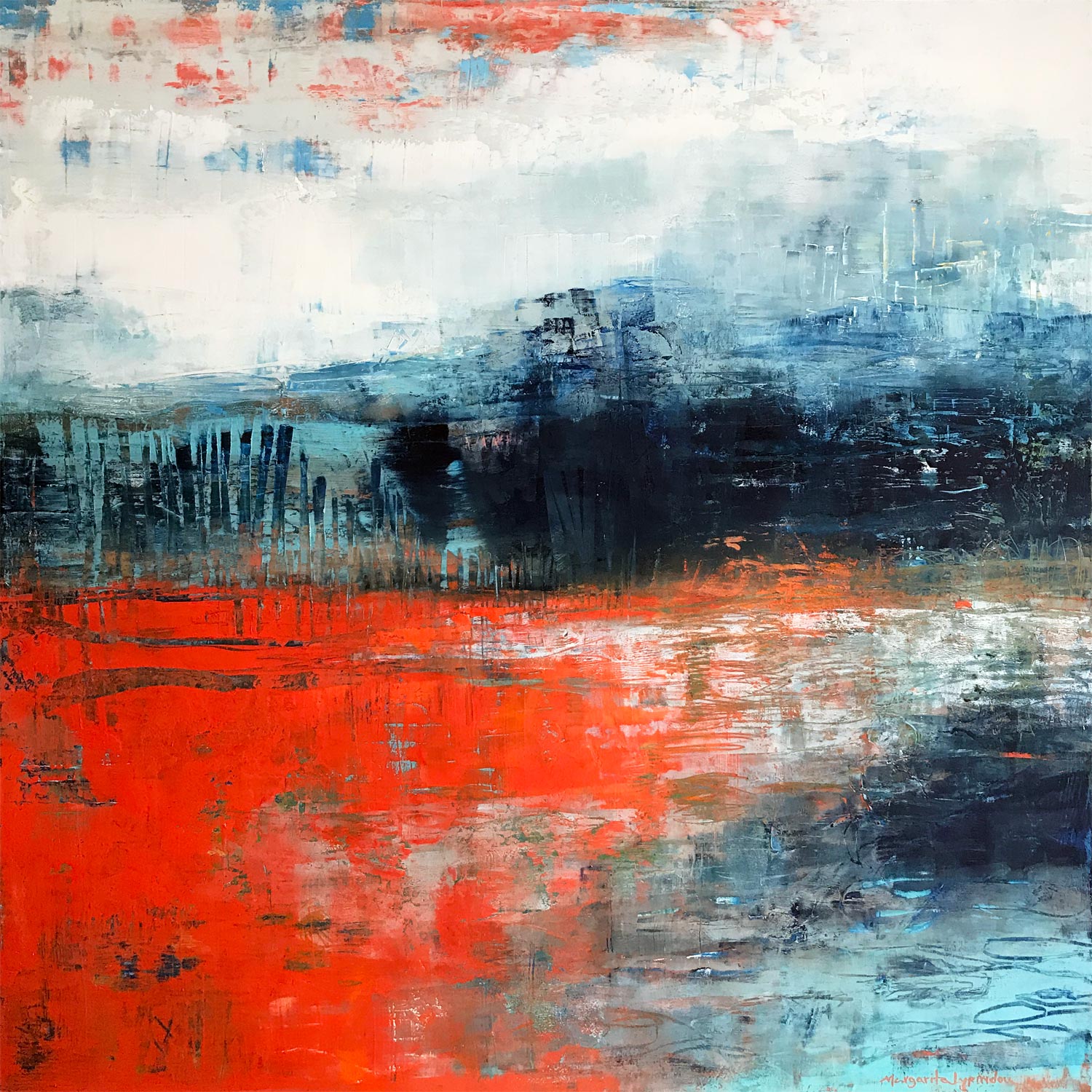Tender Lands<br>101.6x101.6x1.9cm<br>40”x40”x0.75”