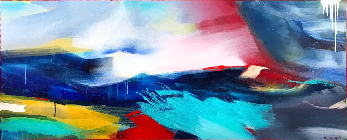 Becoming <br>60.9x152.4x3.8 cm<br>24”x60"x1.5"