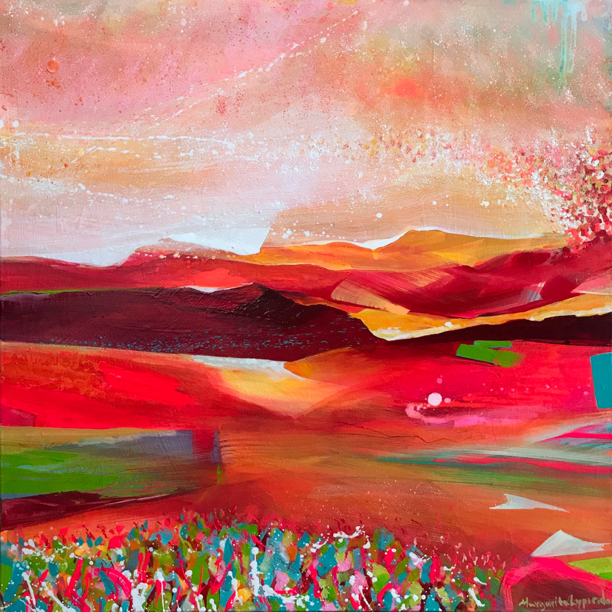Bring The Sunshine In <br>60.9x60.9x3.8 cm<br>24”x24"x1.5"