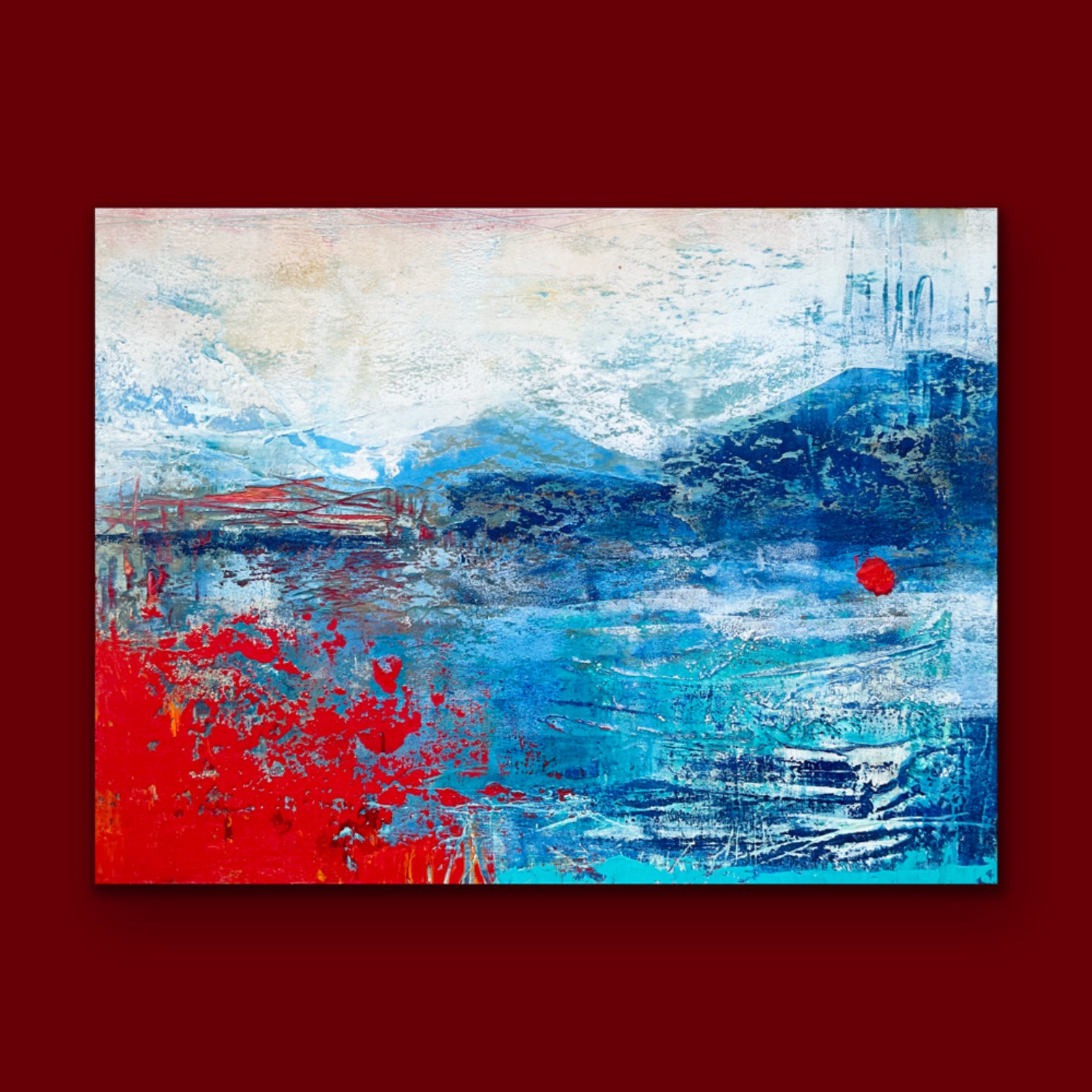 Coast To Coast <br>22.9x30.5x2.5 cm<br>9”x12”x1”