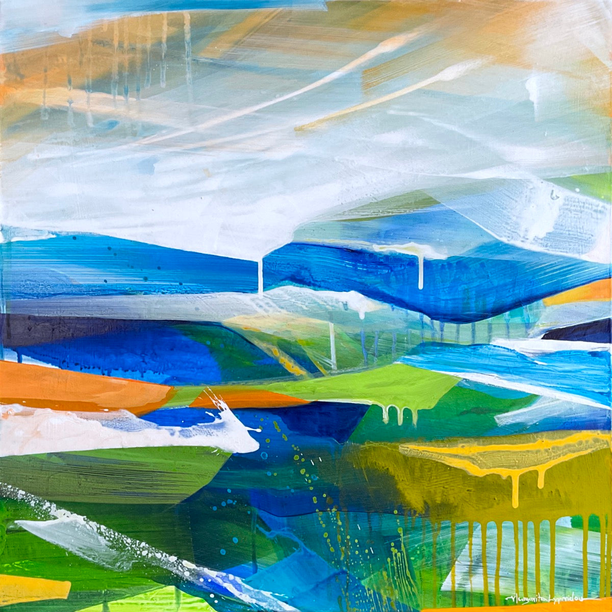 Wishing On A Star <br>60.9x60.9x3.8 cm<br>24”x24"x1.5"