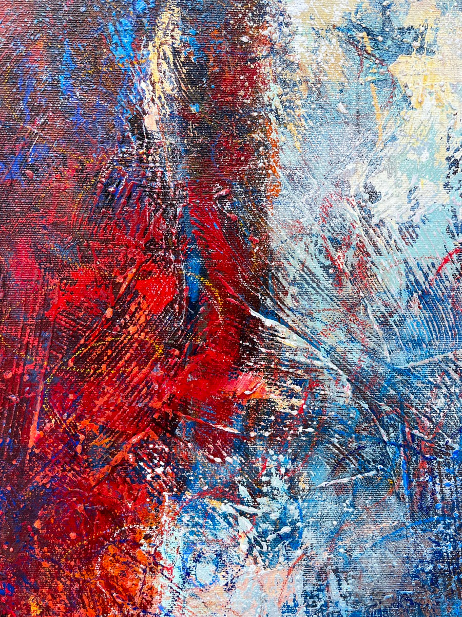 Cloud Walking<br>100x85x3 cm<br>39.4"x33.5"x1.2"