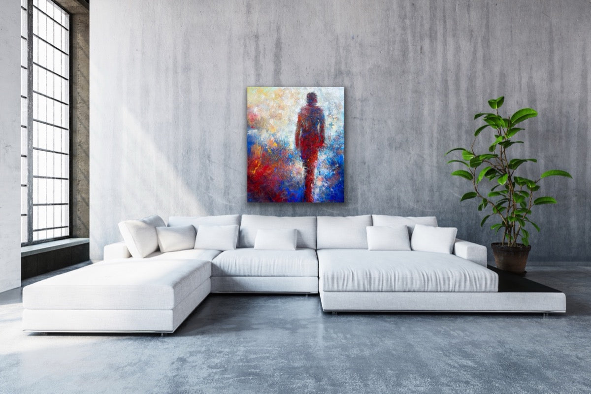 Cloud Walking<br>100x85x3 cm<br>39.4"x33.5"x1.2"