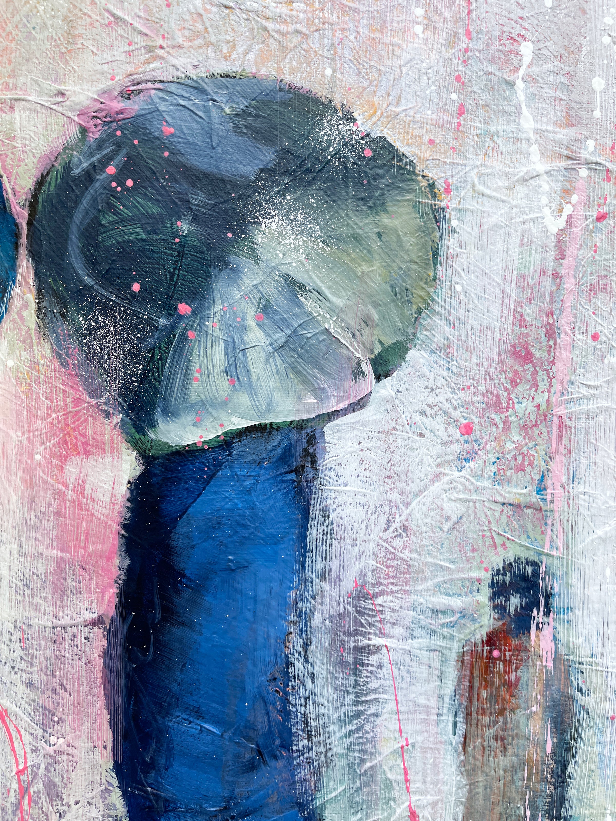 We And The Rain<br>100x101x3 cm<br>39.4"x39.8"x1.2"