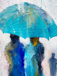 We And The Rain<br>100x101x3 cm<br>39.4"x39.8"x1.2"
