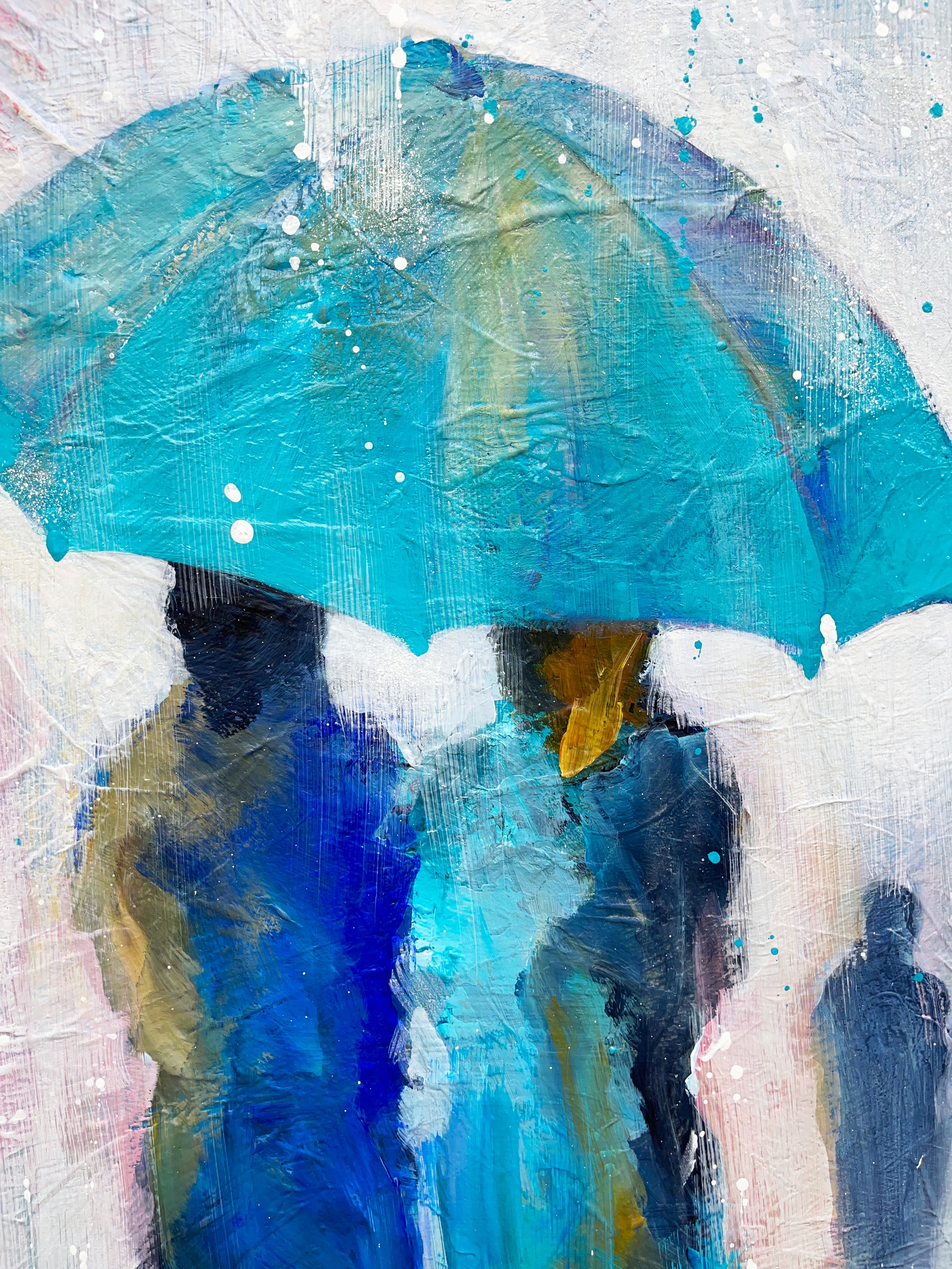 We And The Rain<br>100x101x3 cm<br>39.4"x39.8"x1.2"