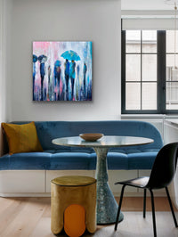 We And The Rain<br>100x101x3 cm<br>39.4"x39.8"x1.2"
