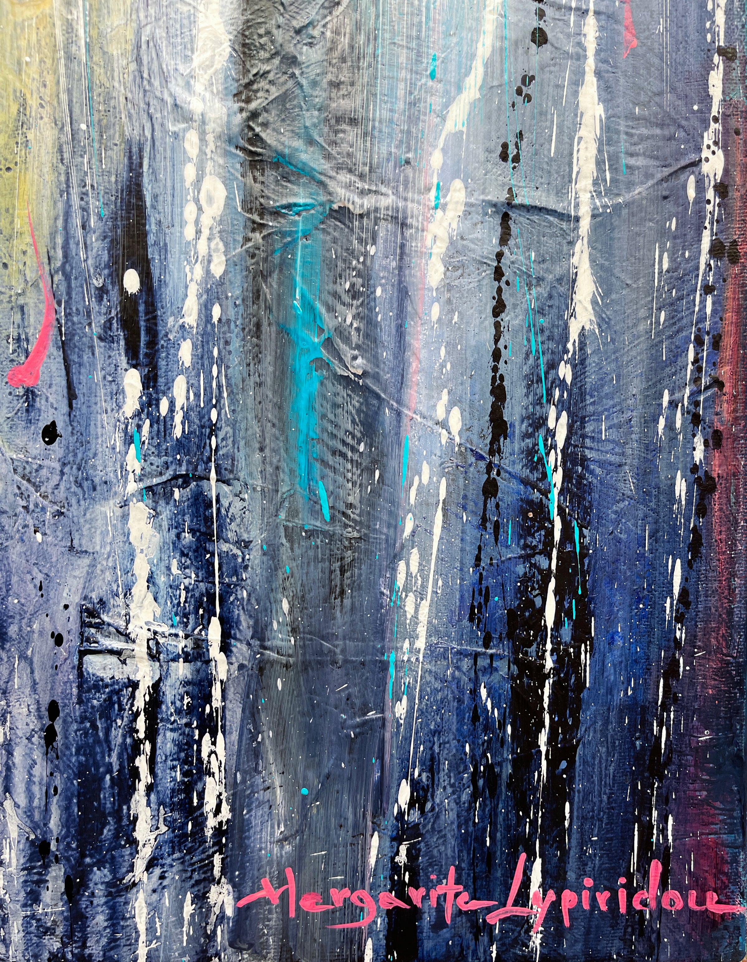 We And The Rain<br>100x101x3 cm<br>39.4"x39.8"x1.2"